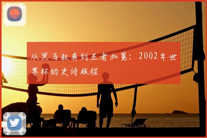 从黑马狂奔到王者加冕：2002年世界杯的史诗旅程